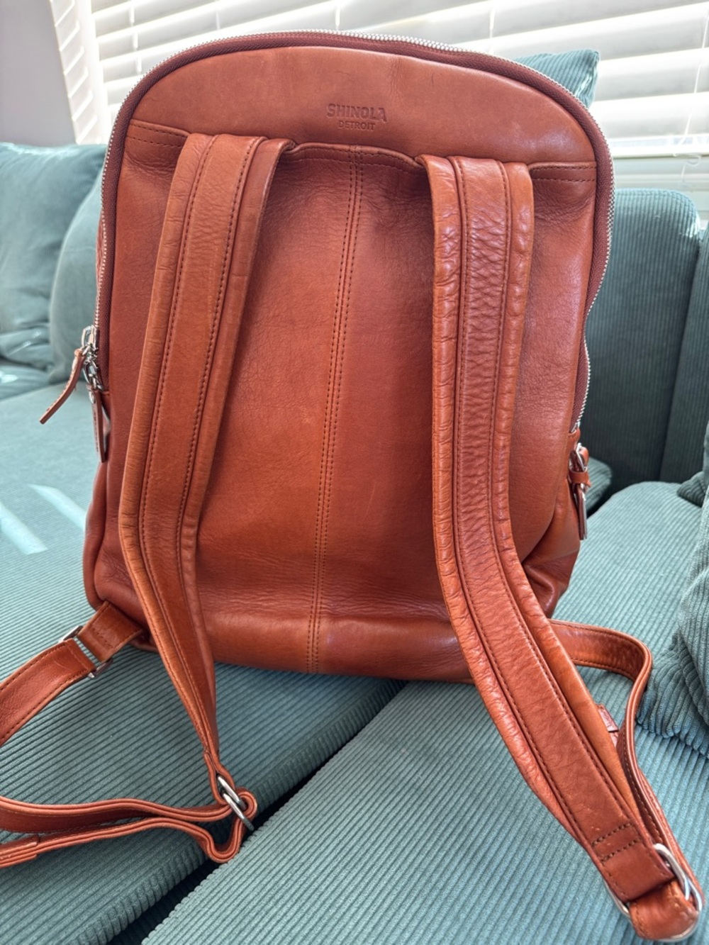 Shinola Runwell Backpack - Men's Leather - Tan - Picture 6 of 17